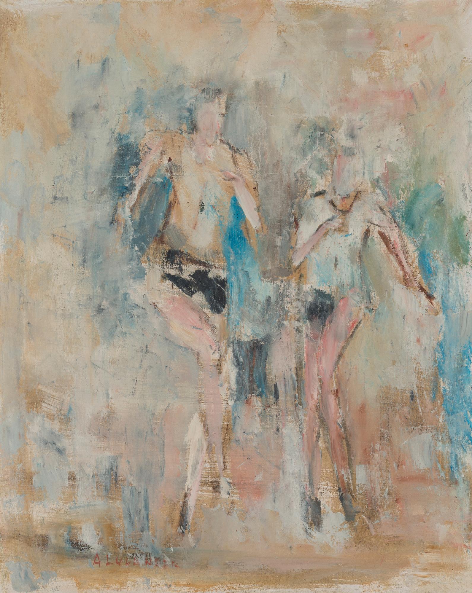 Anitra Lucander, oil on canvas, signed.