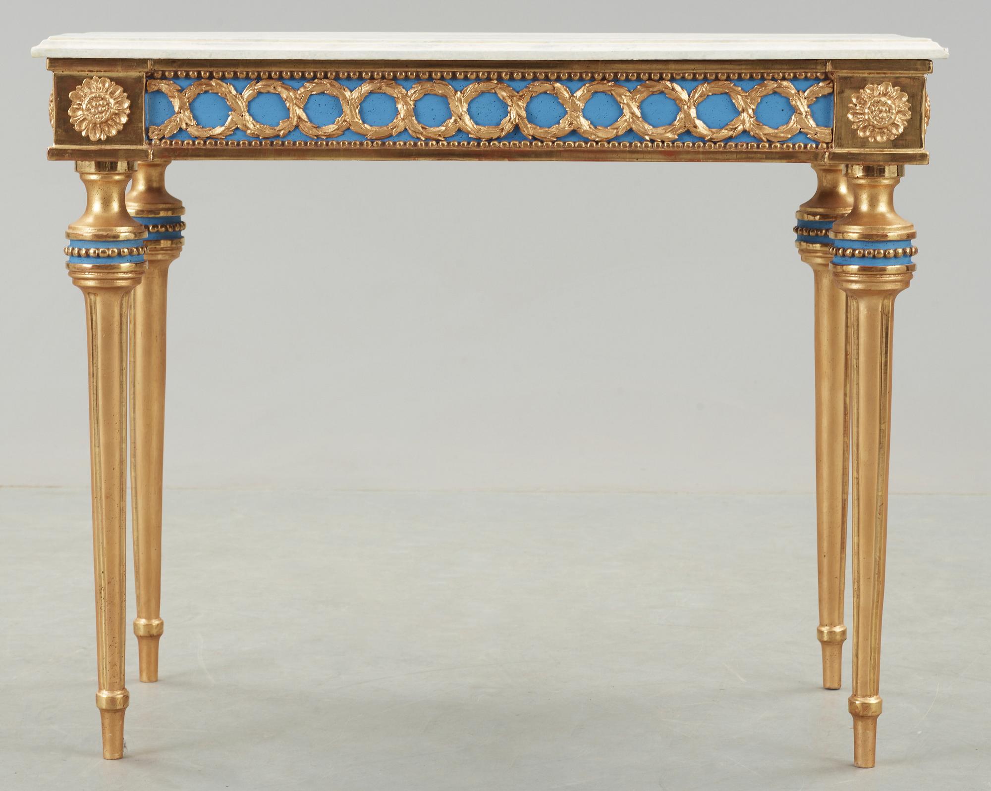 KONSOLBORD, gustavianskt, omkring 1800.