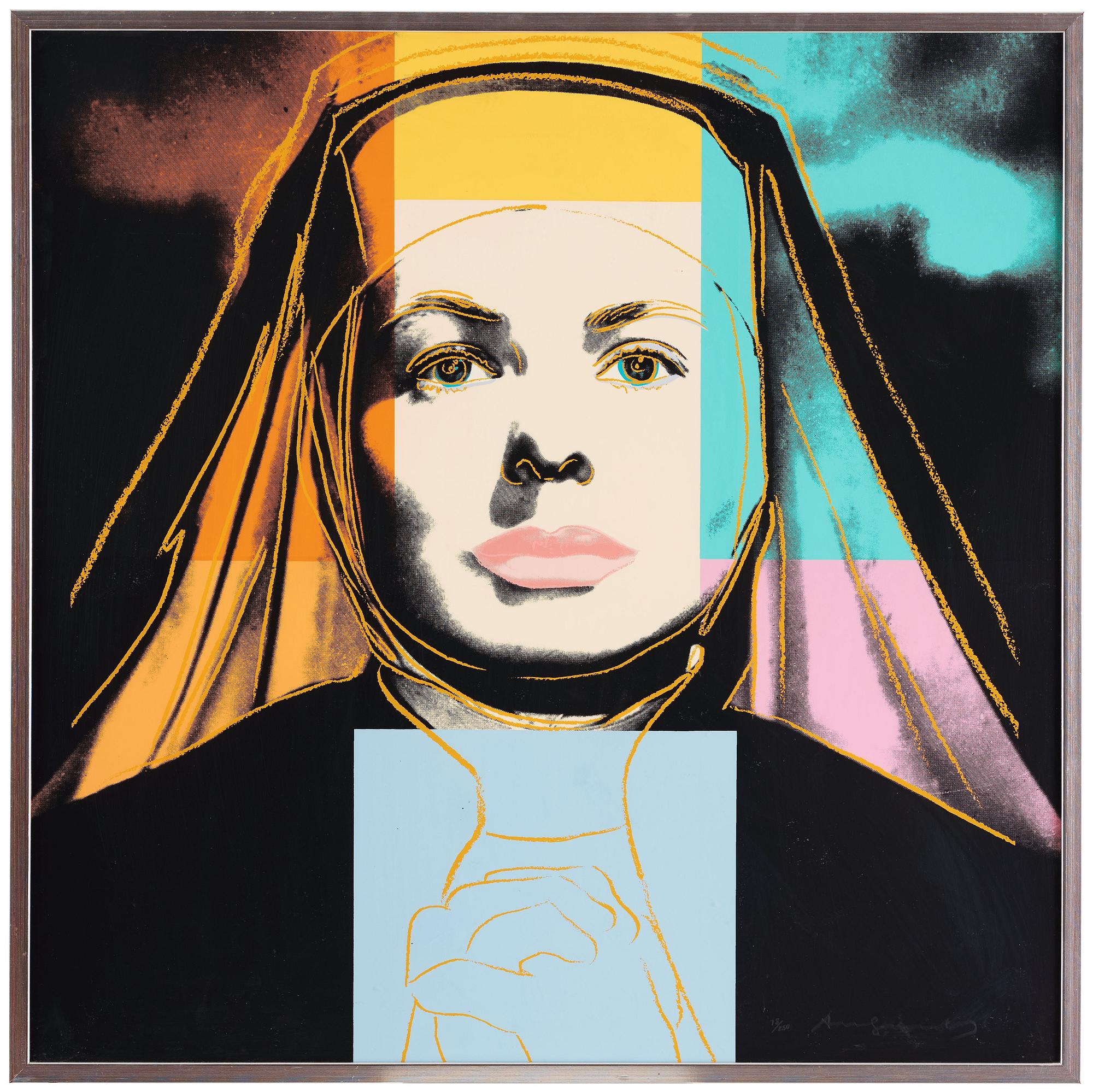 Andy Warhol, "Three portraits of Ingrid Bergman by Andy Warhol".