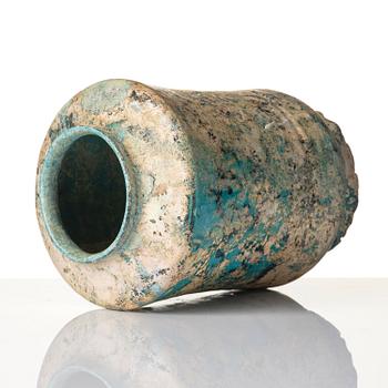 A Kashan pottery jar (Albarello), Persia, 13th century.