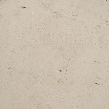 Birger Kaipiainen, dekorationsfat, keramik, signerad Kaipiainen Arabia.