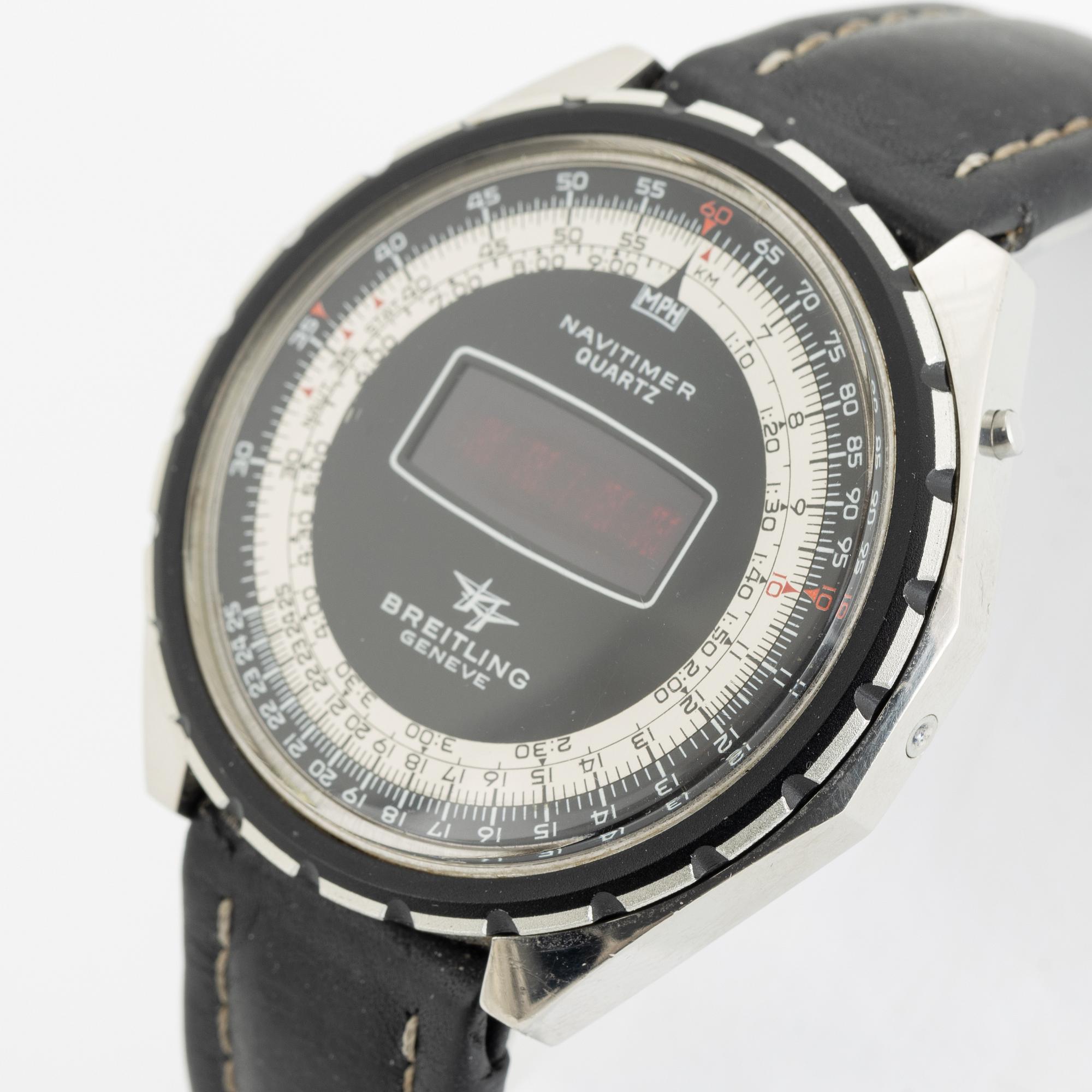 Breitling, Geneve, Navitimer, LED, wristwatch, 48,5 mm.