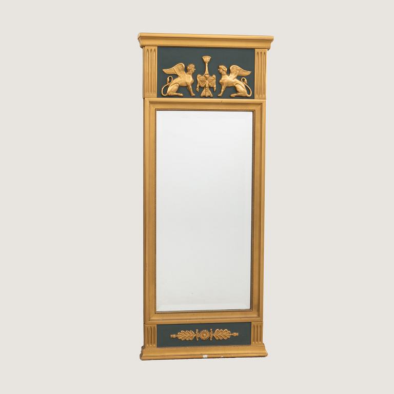 Mirror, Empire style, mid-20th century.