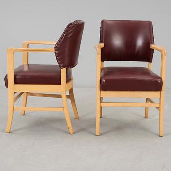 KARMSTOLAR, ett par, 1950-tal.