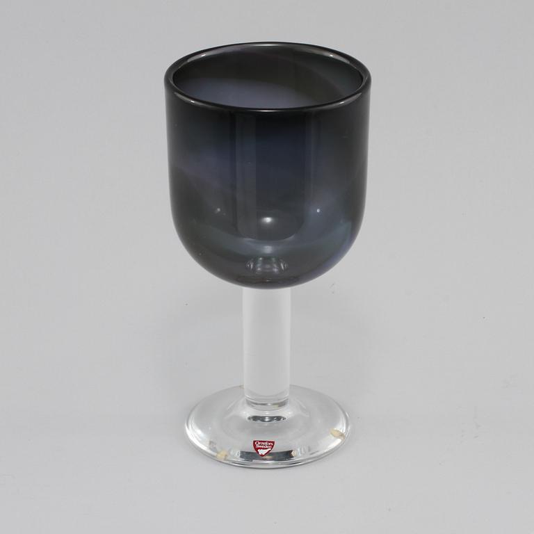 POKAL, glas, Olle Alberius, Orrefors, signerad, 1900-talets andra hälft.