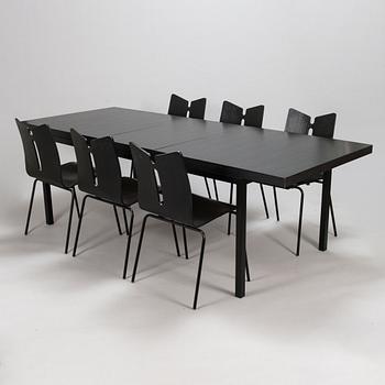 Matbord samt stolar, 10 st, "Menton" för BoConcept 2010-tal.