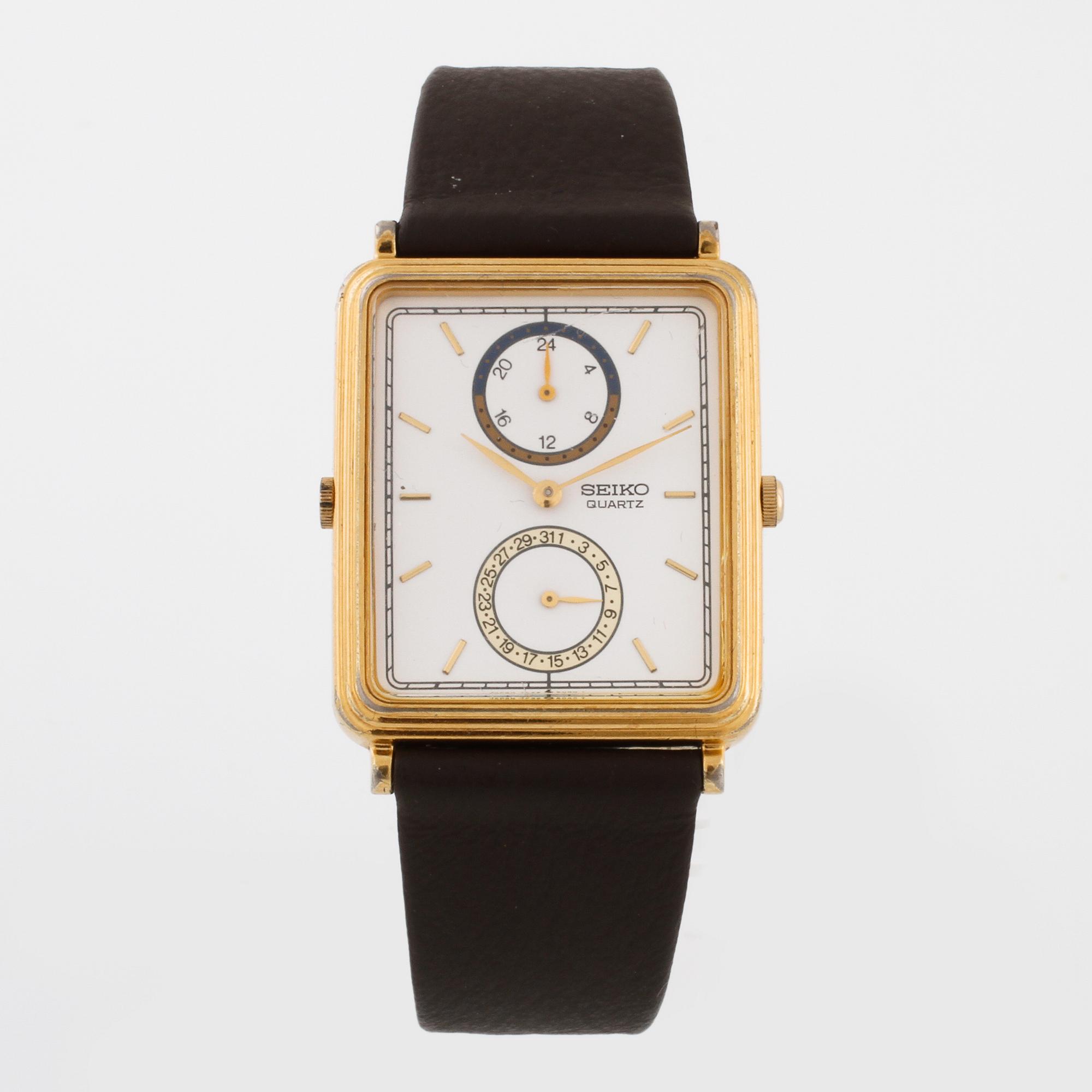 Seiko dual time watch hot sale