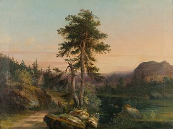 Carl Peter Hallberg, öljy kankaalle, signeerattu ja päivätty 1852.