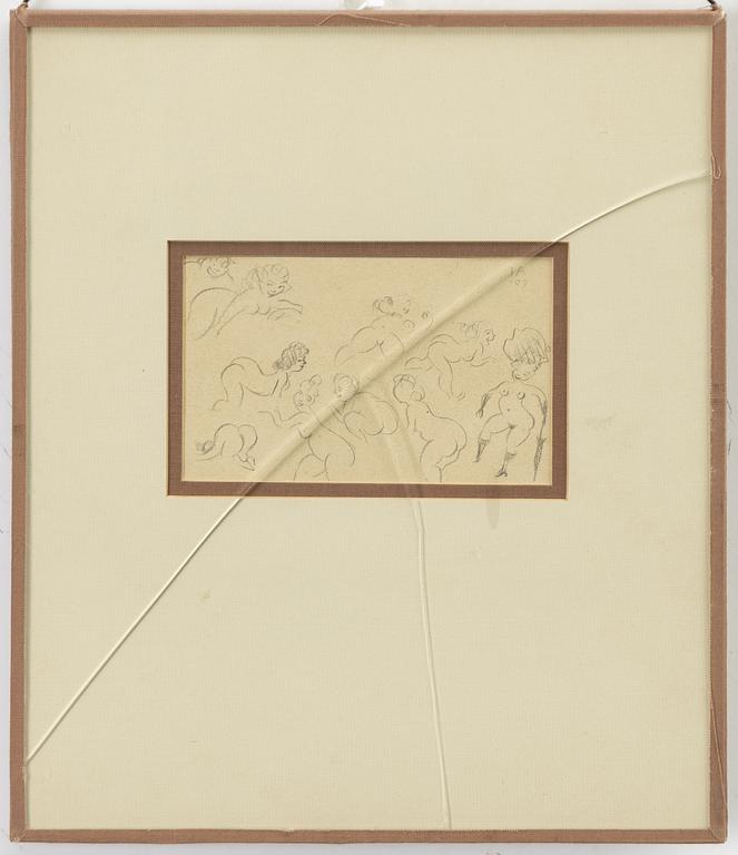Ivar Arosenius, Model sketches, 2 pcs/double-sided.