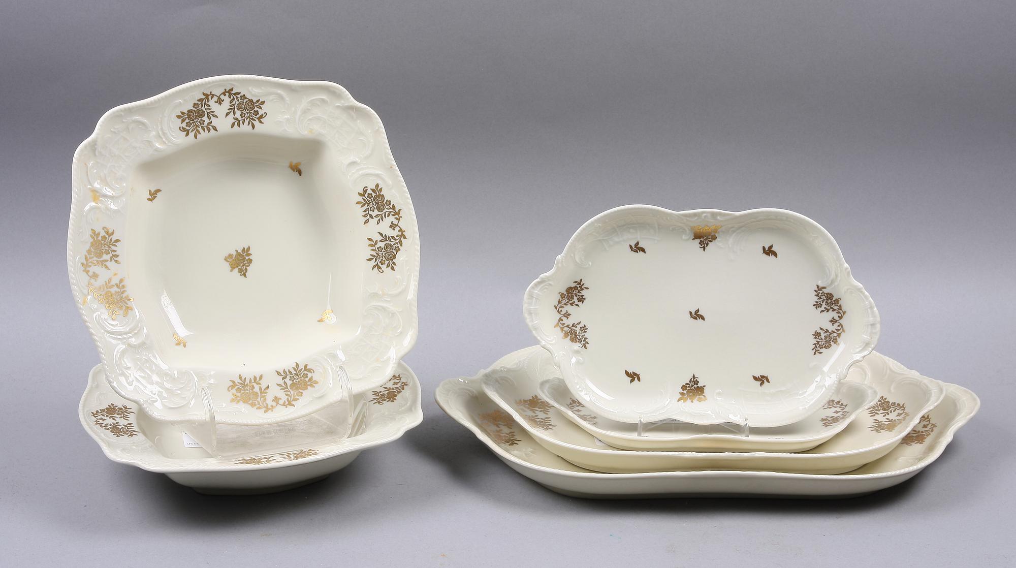 MATSERVIS, 58 delar, porslin, "Sanssouci", Rosenthal.