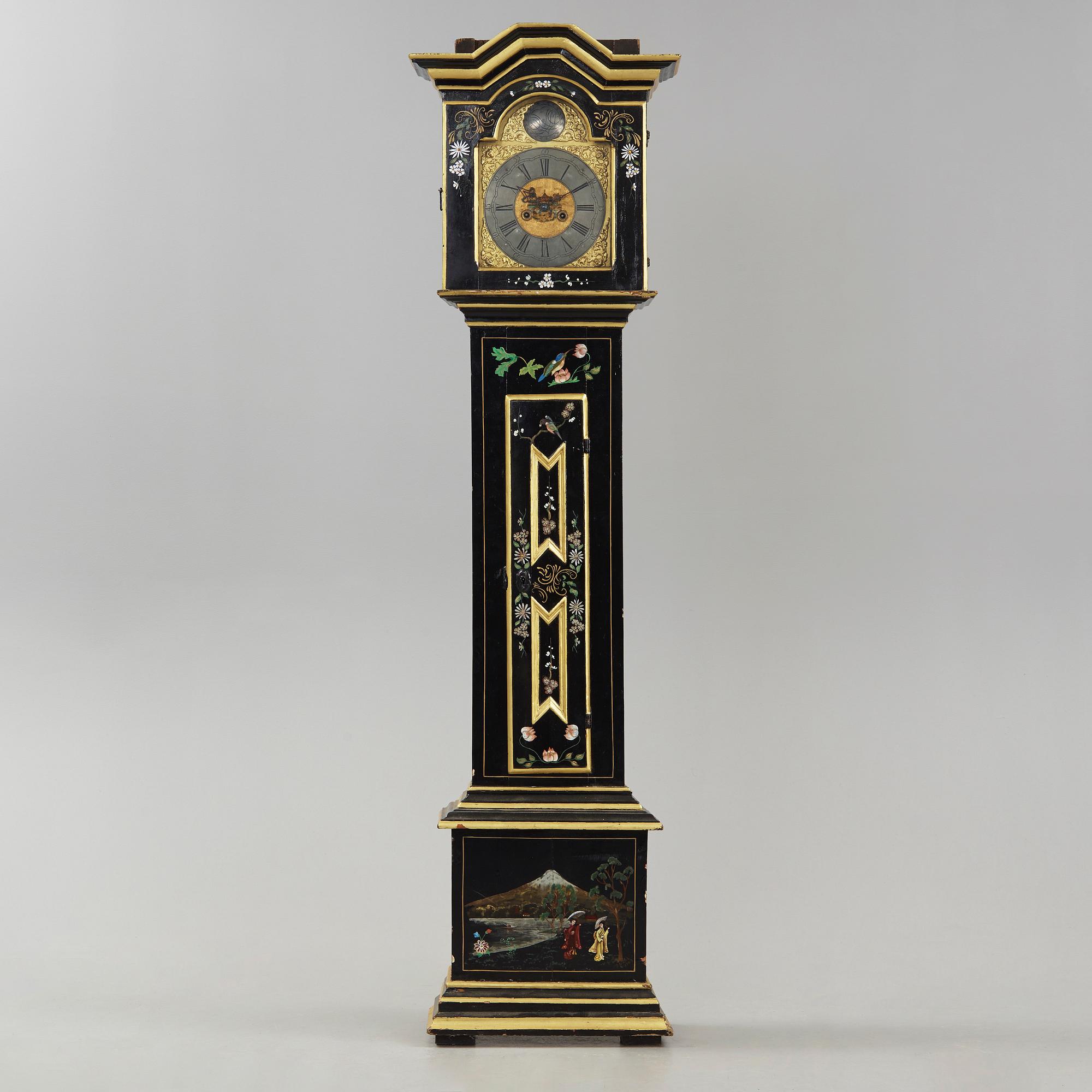 A 18th century Baroque longcase clock.