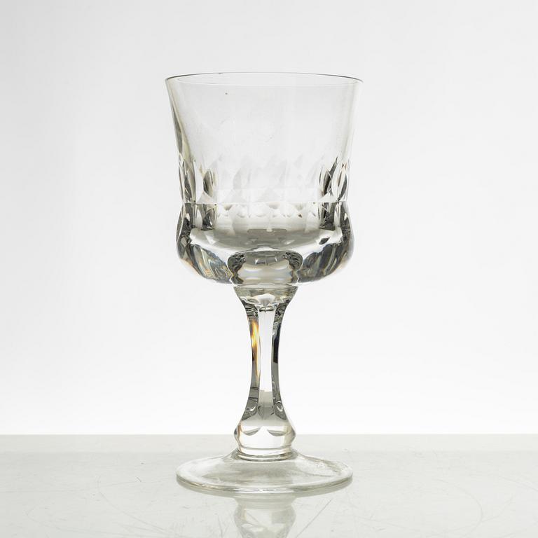 Göran Wärff, a 46 piece "Prince" glass service, Kosta Boda, Sweden, end of the 20th century.