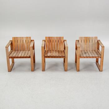 A garden table with sofa and three armchiars, Carl Hansen & Søn, Denmark.