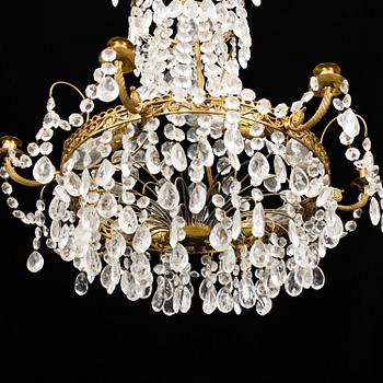 A 20th century Gustavian style chandelier.