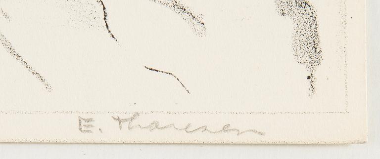 Elsa Thoresen, 2 lithographs, signed and one numbered 10/75.