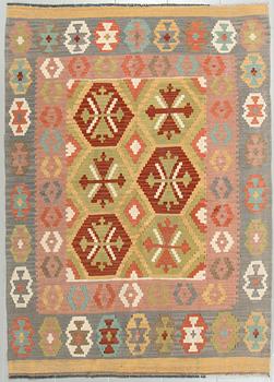 A kelim rug, 205 x 150 cm.