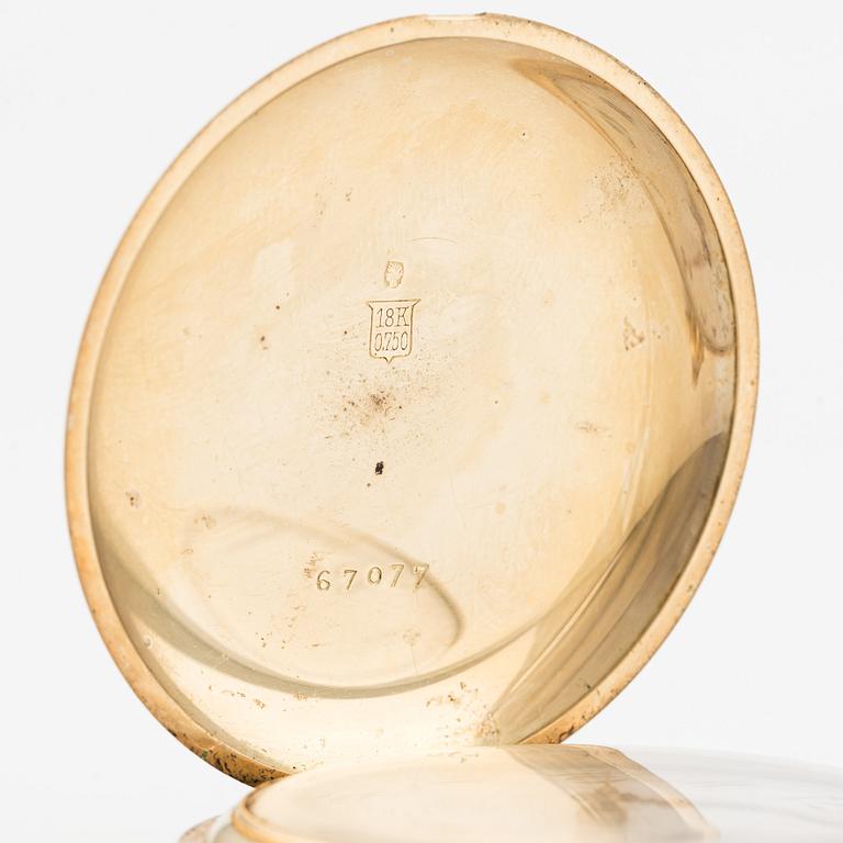 Fickur, 18K guld, savonett, 51 mm.
