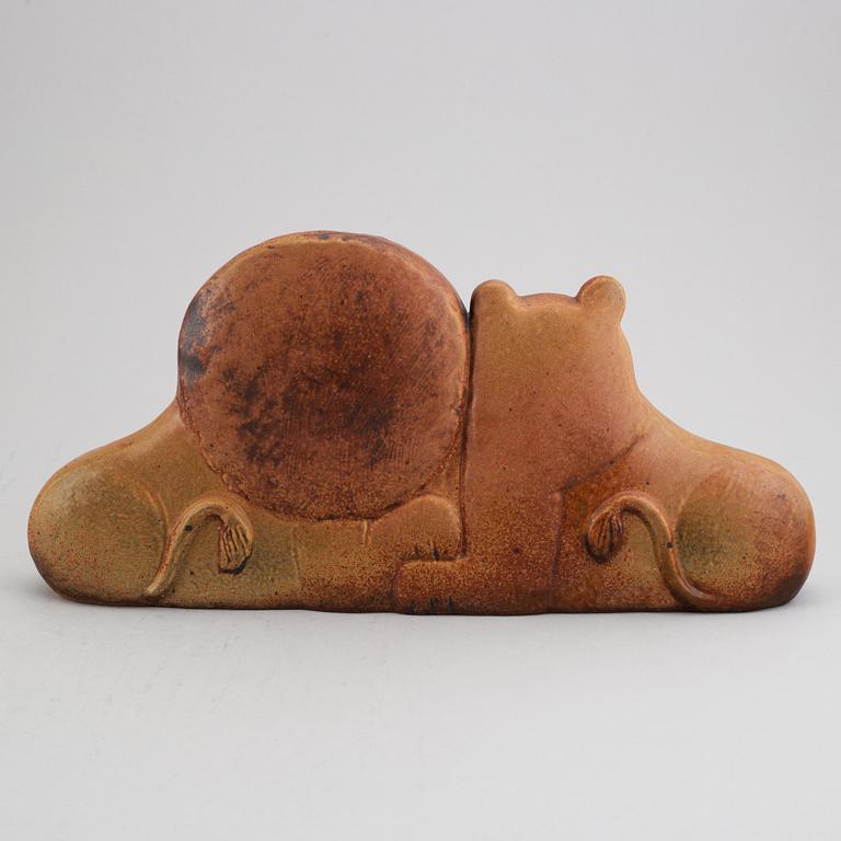 Lisa Larson, figurin, lejon, stengods, Gustavsberg.