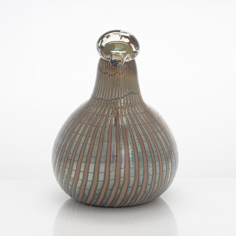 Oiva Toikka, glasfågel, signerad Oiva Toikka Nuutajärvi Notsjö, 83/1000.