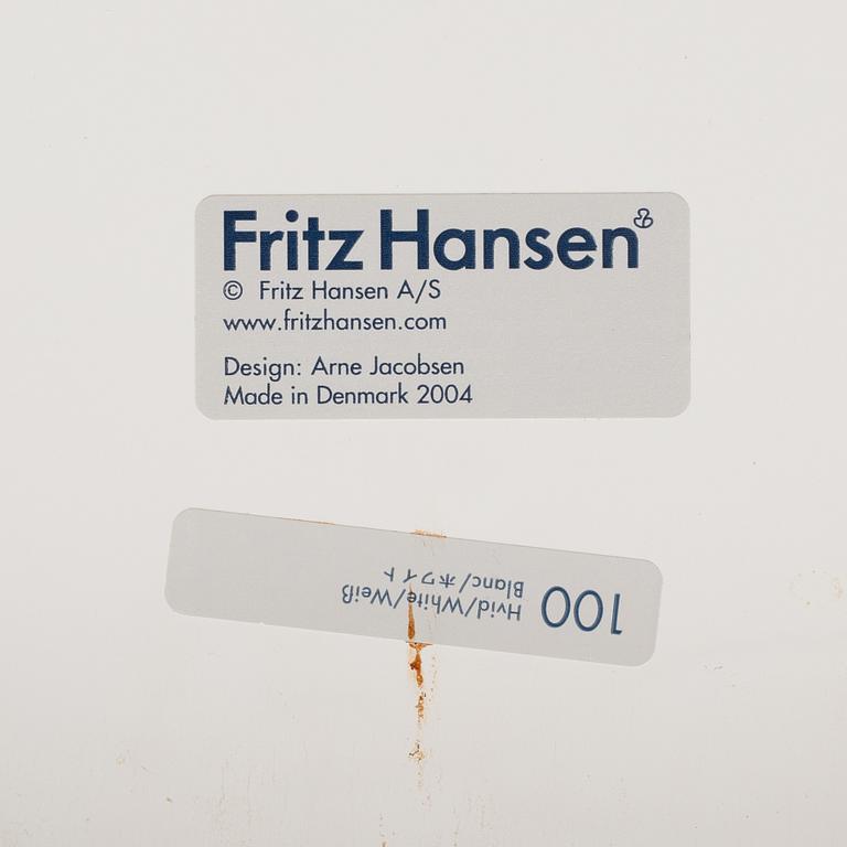 Arne Jacobsen, chairs, 6 pcs, "The Ant", Fritz Hansen, Denmark, 2004.