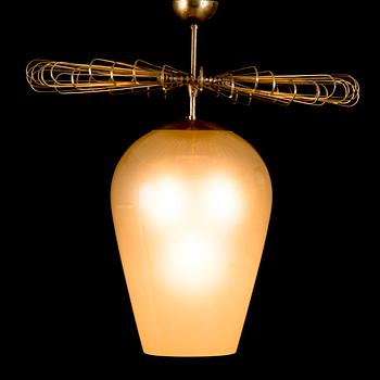 A mid-20th century pendant light for Taito/Idman, Finland.