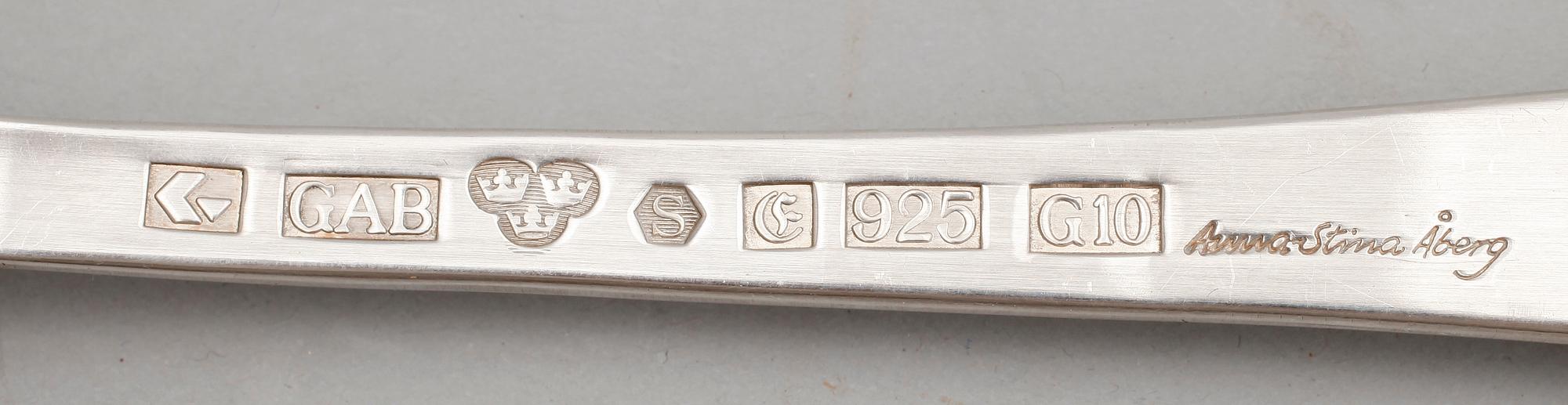 SKED, sterlingsilver, Anna-Stina Åberg, GAB, större modell. Vikt 223 g.