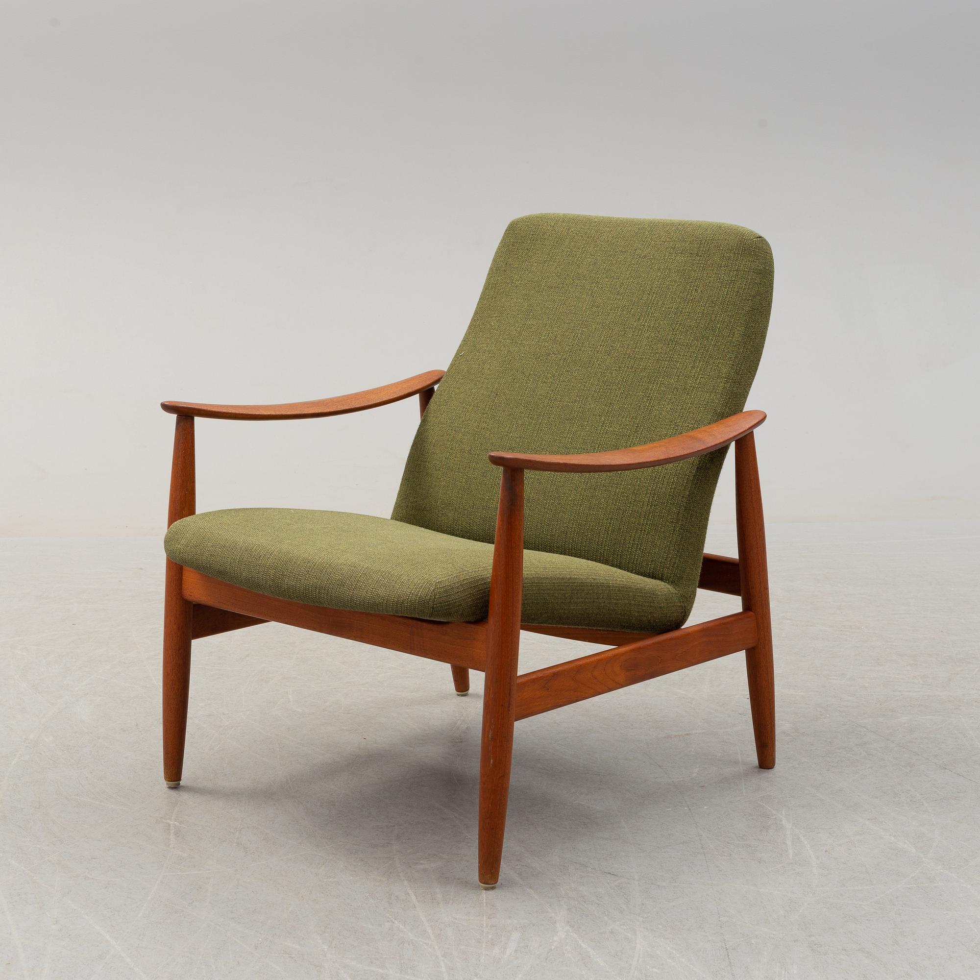 A taek easy chair, 1950's/60's.