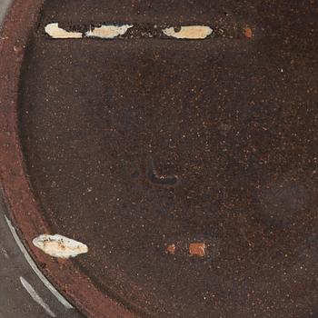 Marita Lybeck, plates, 2 pcs "Koto" and a bowl, red clay, signed ML KERA.