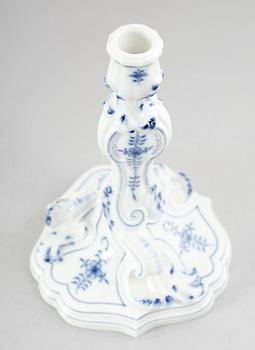 LJUSSTAKE, porslin, Meissen, 1900-talets mitt.