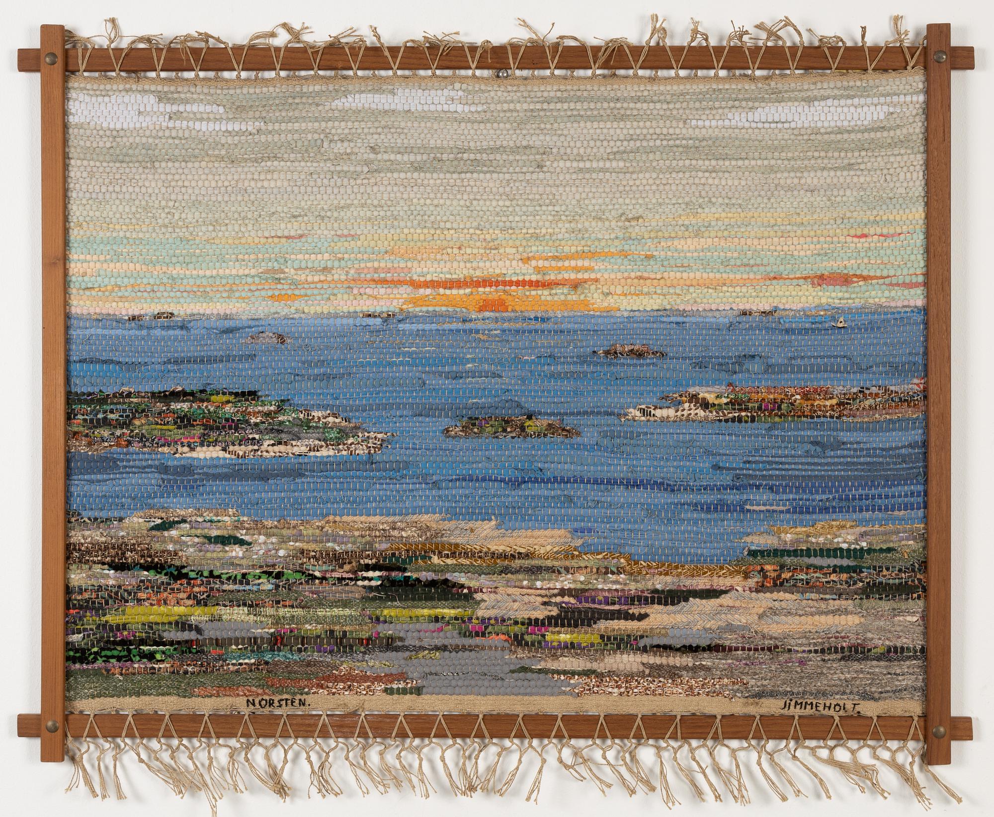 Anna Greta Jimmerholt, a flat weave, signed.