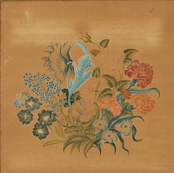 Unknown artist, early 19th century, Flowers, a pair.