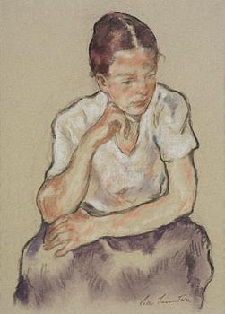 929. Lotte Laserstein, Seated Woman.