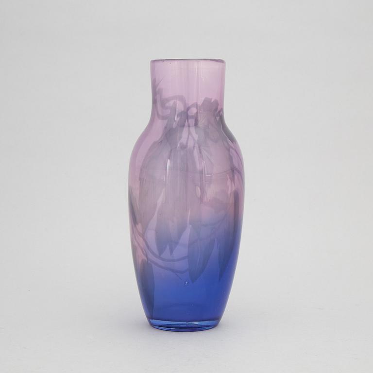 Simon Gate, Knut Bergqvist & Heinrich Wollman, a 'graal' glass vase, Orrefors, Sweden 1917, no 390.