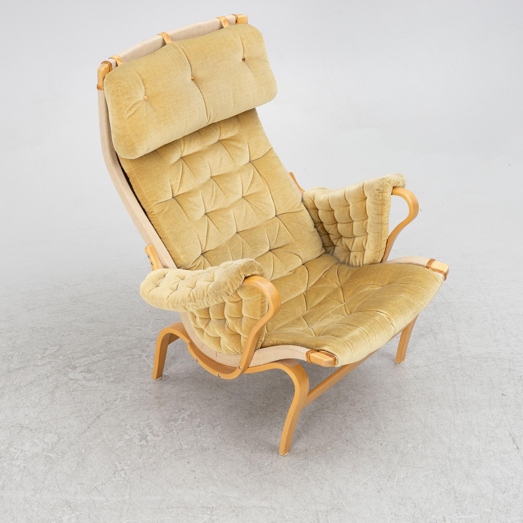 Bruno Mathsson, a "Pernilla" armchair, Dux, Sweden, second half of the 20th century.
