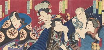 Chikashige Morikawa, Kabuki actors in "Imashimegusa koi ha kusemono".
