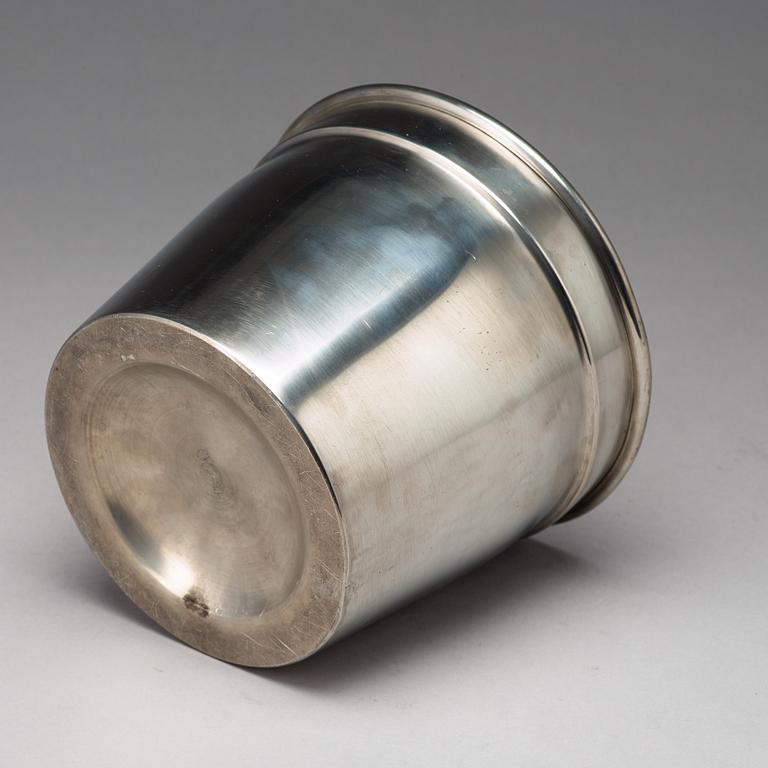 Estrid Ericson, a pewter ice bucket, Svenskt Tenn, Stockholm 1956, model number 2664.