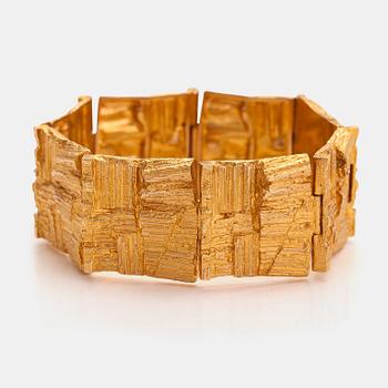 Björn Weckström, A 14K gold bracelet "Suma". Lapponia 1971.