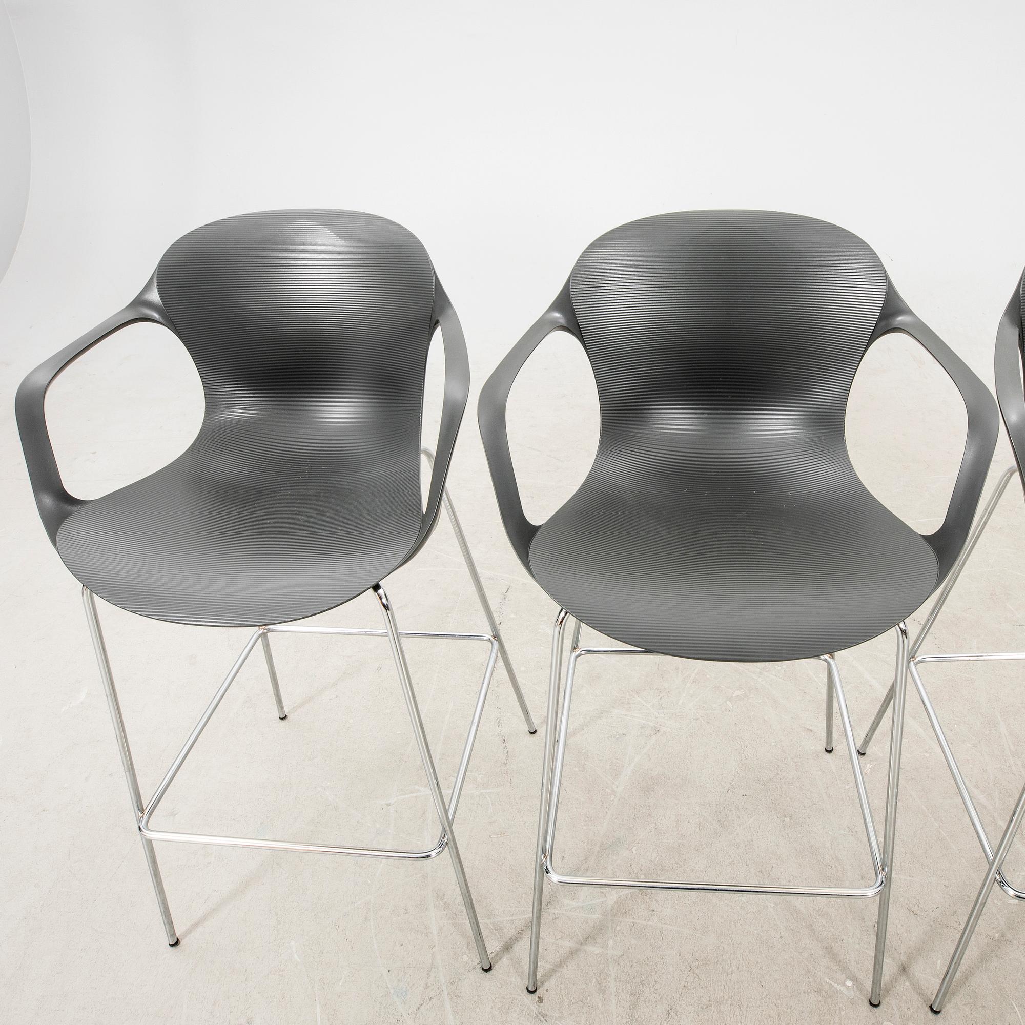 Kasper Salto, bar stools 4 pcs "KS 69 NAP" for Fritz Hansen 2017.