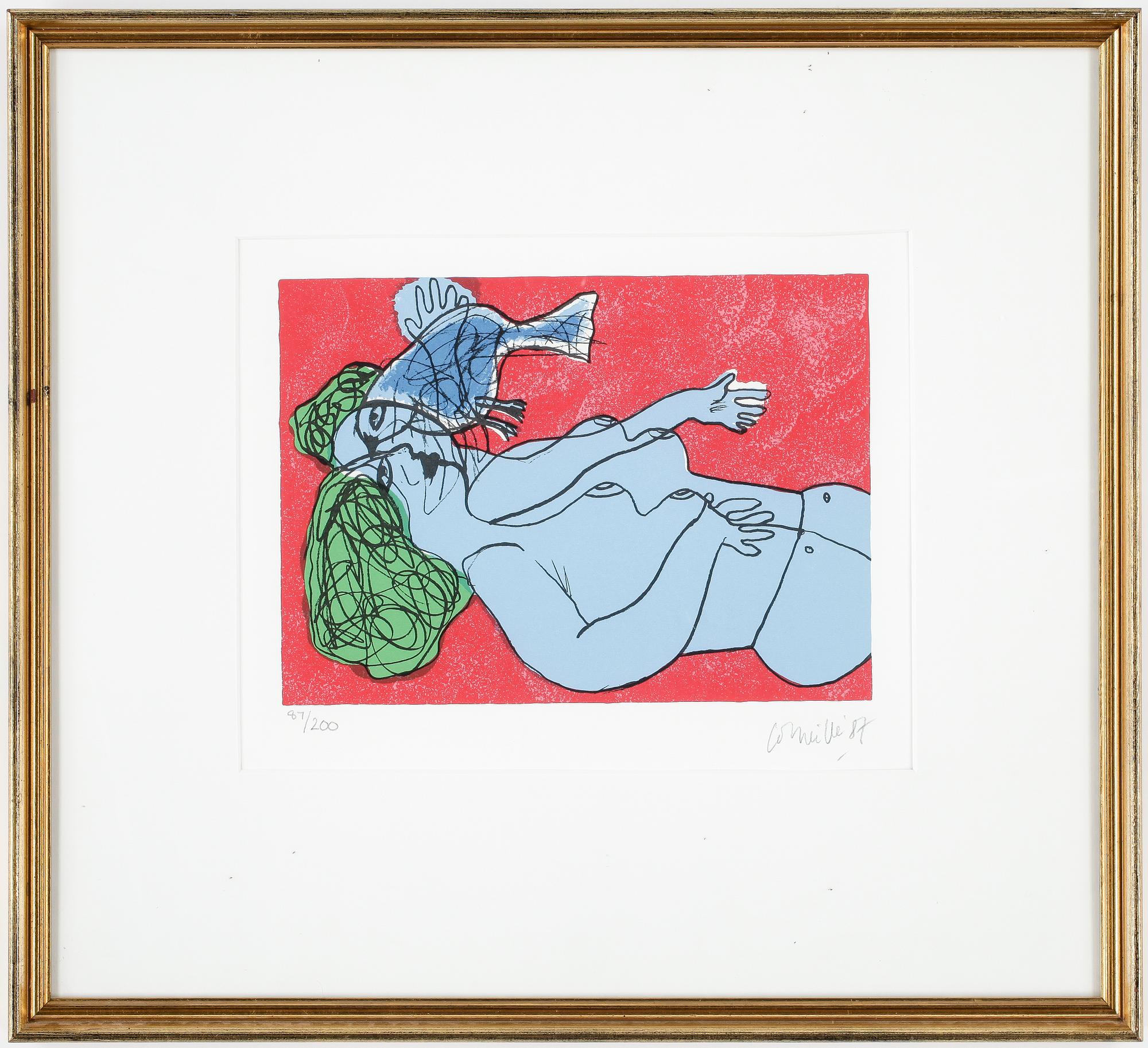 BEVERLOO CORNEILLE, litografi, signerad och numrerad 87/200, daterad 87.