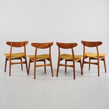 STOLAR, 4 st, "CH-30", Hans J Wegner, Danmark, 1900-talets andra hälft.