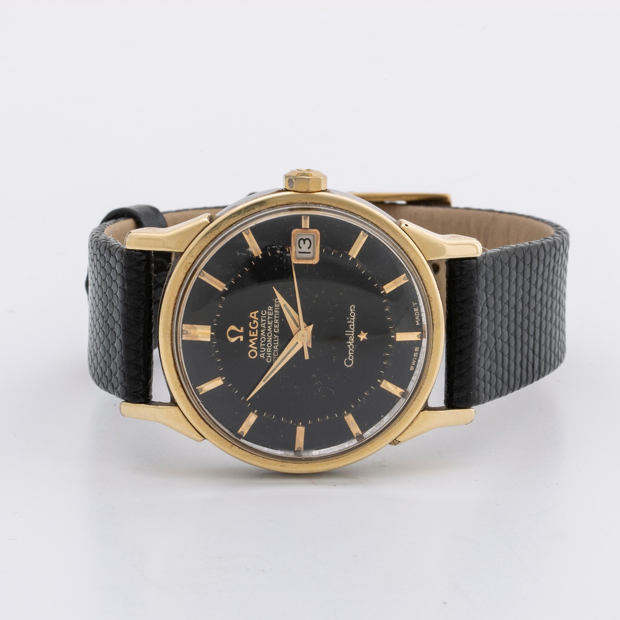 OMEGA, Constellation, Chronometer, "Pie-Pan", wristwatch, 34 mm.