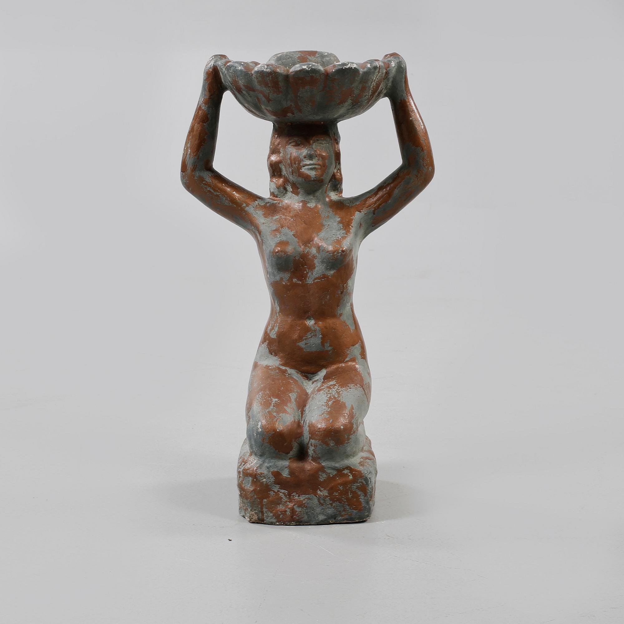 FONTÄNSKULPTUR, målad stenmassa, 1900-talets andra hälft.