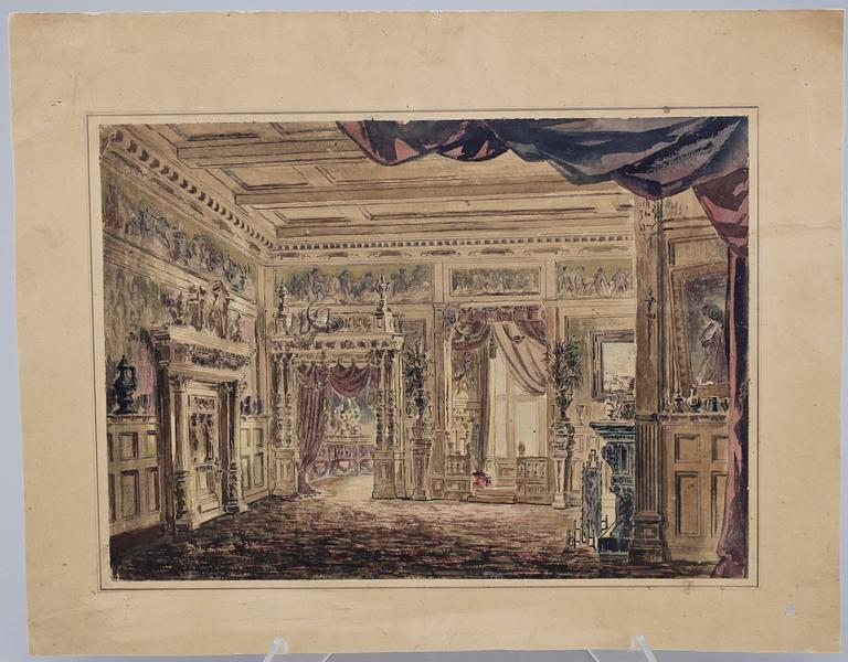 JULIUS KRONBERG, akvareller, 4 st. Sign o monogramsign.