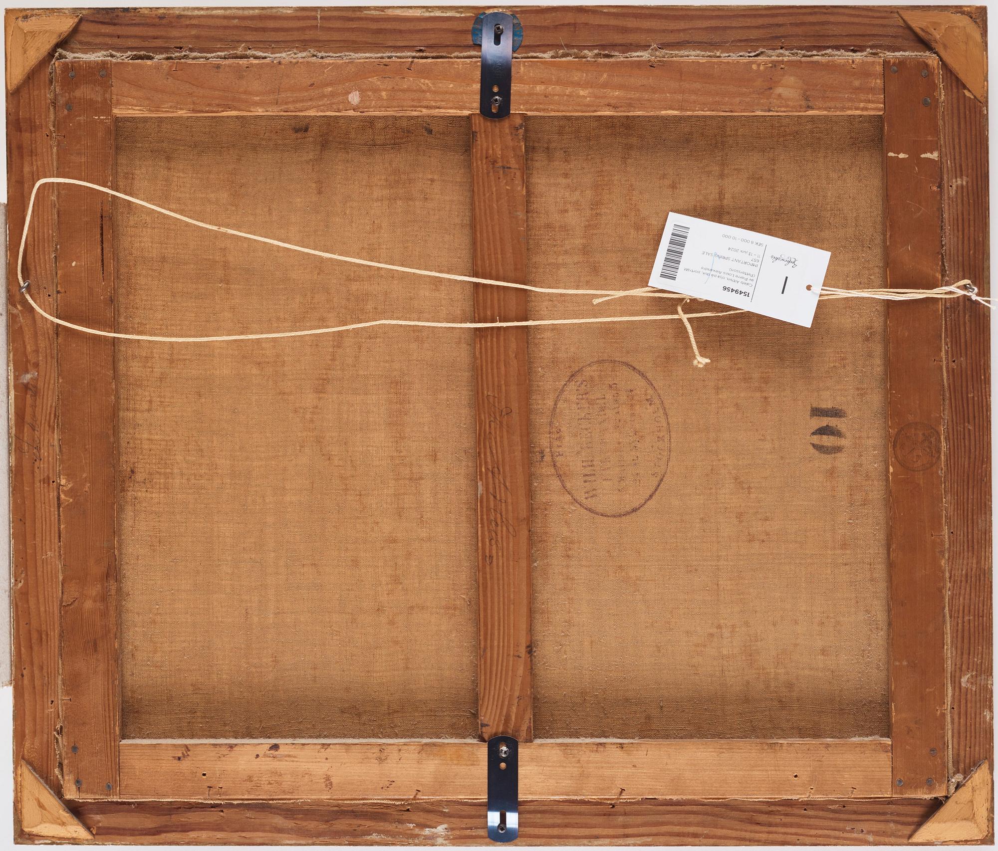 Caleb Althin, Porträtt av Pierre Louis Alexandre (Pettersson).