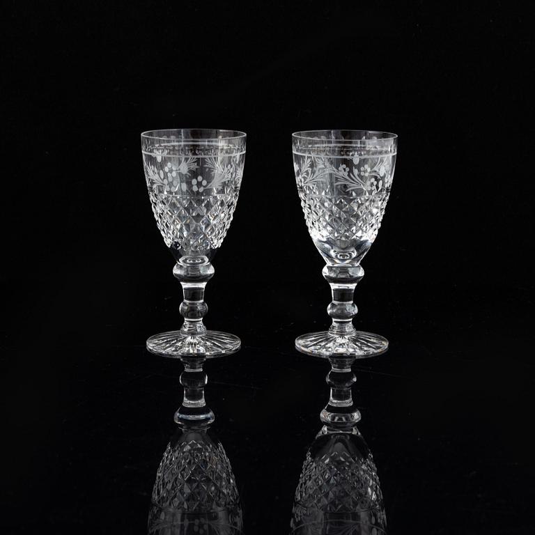 Fritz Kallenberg, glasservis, 26 delar, "Elvira Madigan" Kosta och Kosta Boda.