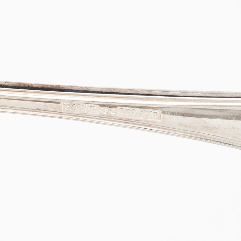 A Swedish silver cutlery set, 'Gammal Fransk', mark of GAB, Eskilstuna 1981-1982 (18 pieces).