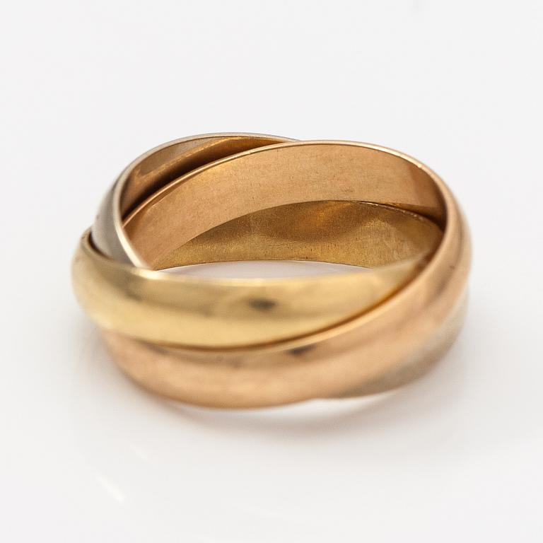 les Must de Cartier, ring "Trinity", 18K guld. Märkt les Must de Cartier, 48.