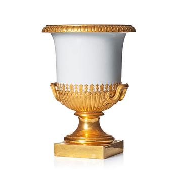 A Royal Copenhagen Empire style urn, early 20th Century.