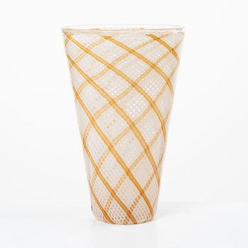 Dino Martens, vas, glas, "Reticello", Aureliano Toso, Murano, Italien.
