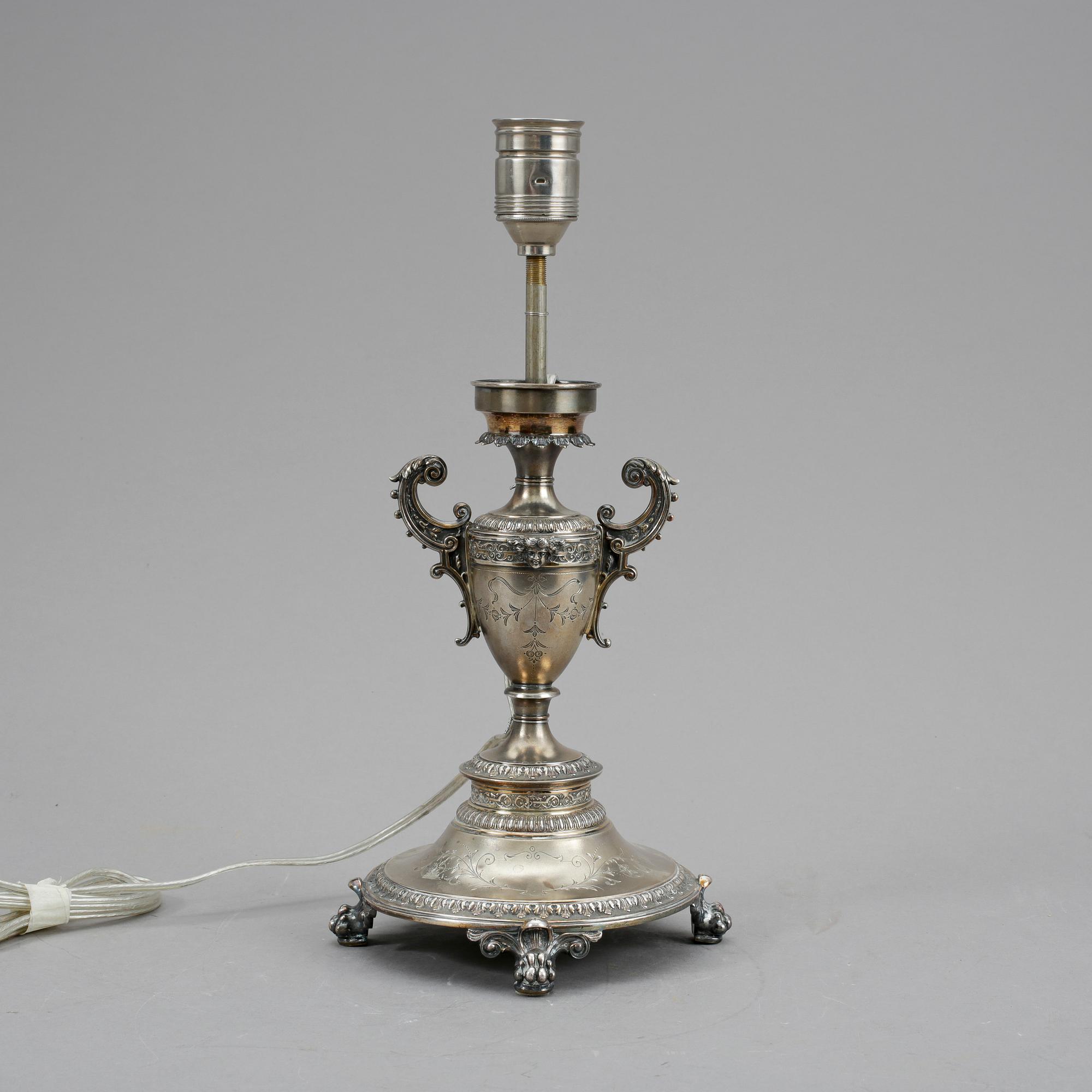 LAMPFOT, silver, Gustaf Möllenborg.